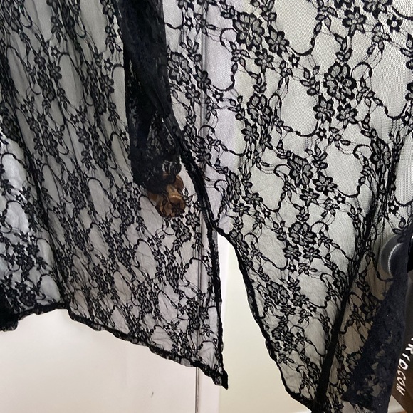 Lace Duster in Black - Picture 5 of 5